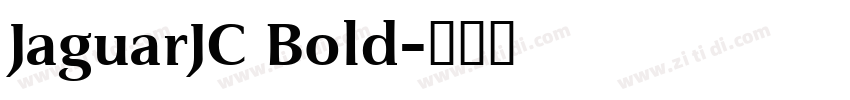JaguarJC Bold字体转换